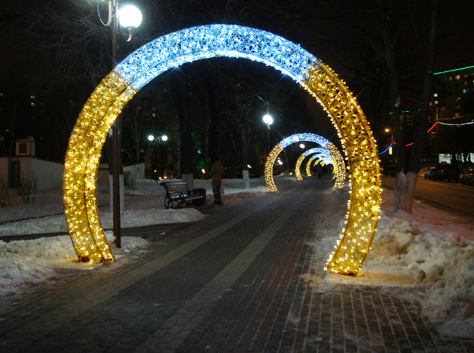 Красивое оформление центральной площади