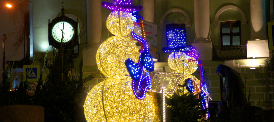 Праздничное оформление городских площадей